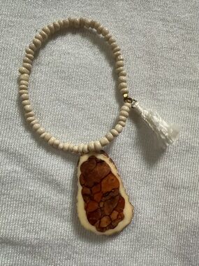 SCOTTISH HEATHERGEMS HEATHER White Beads Elastic Bracelet